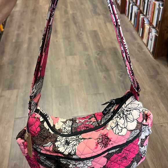 Vera Bradley Pink and Black Floral Bag - Picture 2 of 14